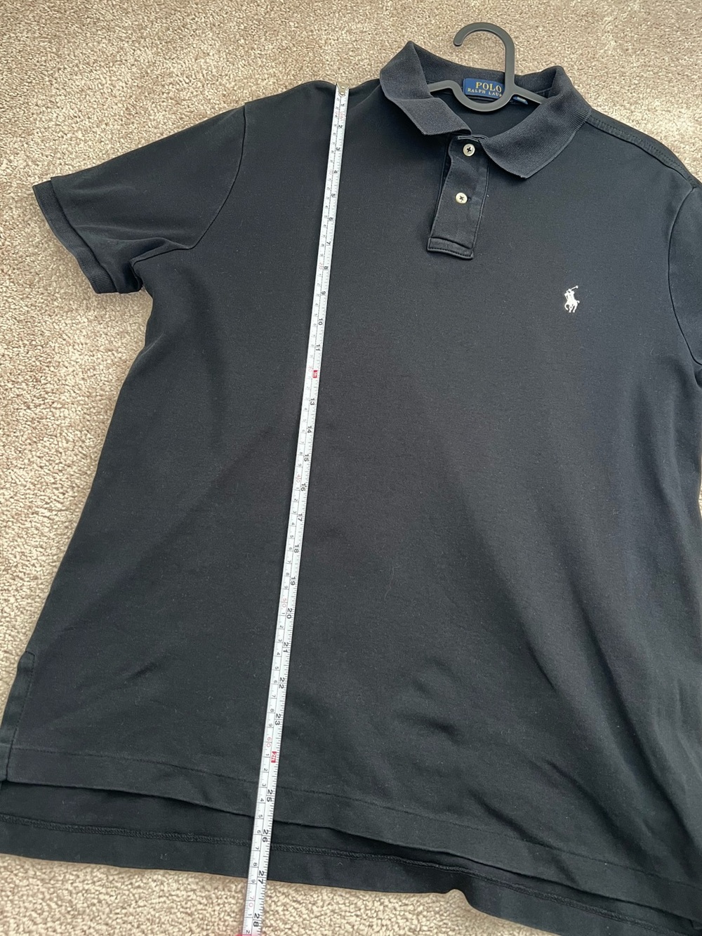 Polo by Ralph Lauren Men’s Black Polo with White Pony Logo - Picture 5 of 8